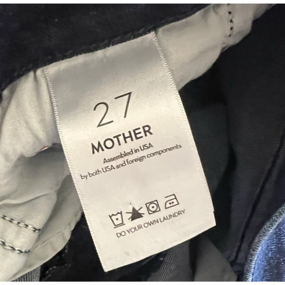 Mother The Weekender Fray Mint Condition Denim Jeans Size 27 Stretch Flare - Picture 7 of 11